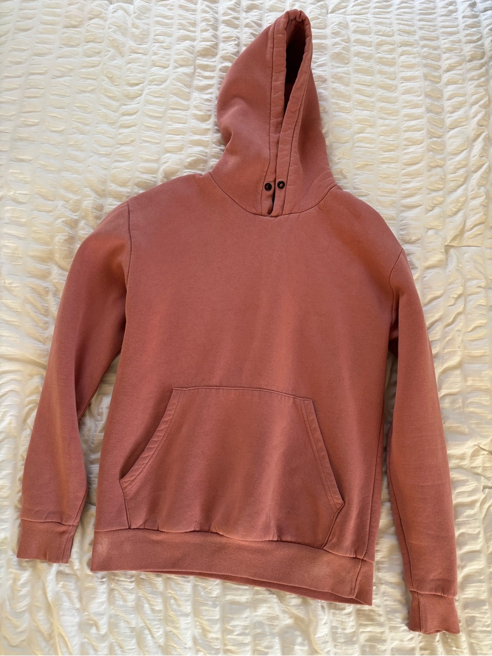 Zara Men's Hooded Pullover Sweater - Mauve Rose